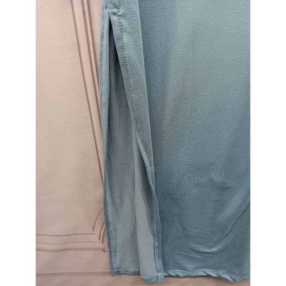 NWT Heart & Hips Maxi Dress Women Size L Stretch High Side Slits Perwinkle Blue - Picture 8 of 16